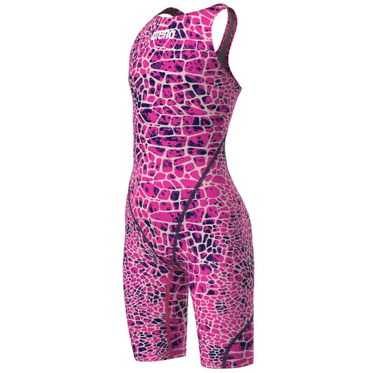 Arena Girl's Powerskin ST Next Limited Edition Openback Junior | Snake Pink