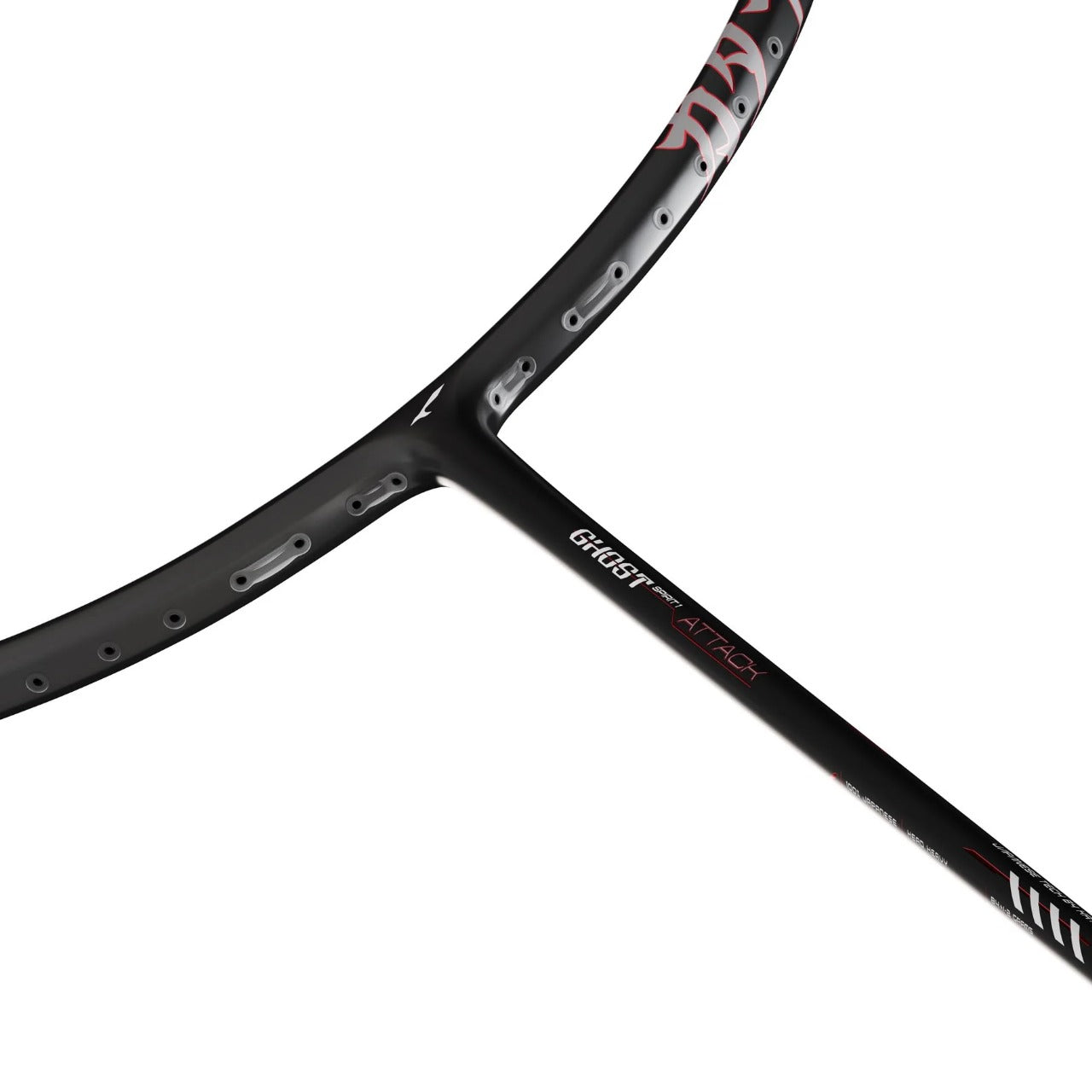 Katana Ghost Fire Edition Attack Badminton Racket (Unstrung) | Black/Red