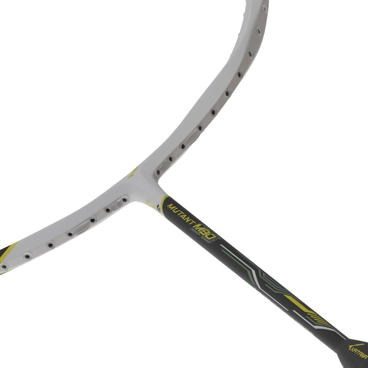Katana Mutant M90 Badminton Racket (Unstrung) | White/Black
