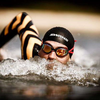 Swans Ascender SR-81P PAF Swimming Goggles | Smoke x Polarized Smoke