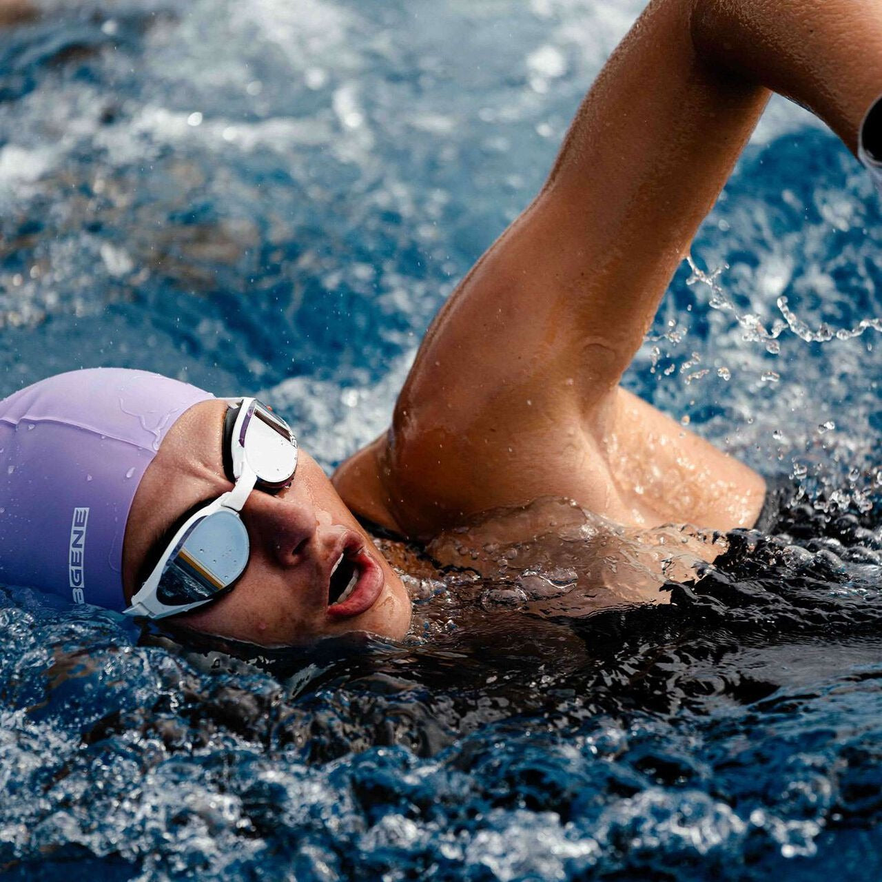 Swans Ascender SR-81P PAF Swimming Goggles | Smoke x Polarized Smoke