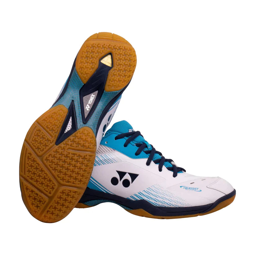 Yonex Power Cushion 65 Z3 Men Badminton Shoe | White-Ocean Blue