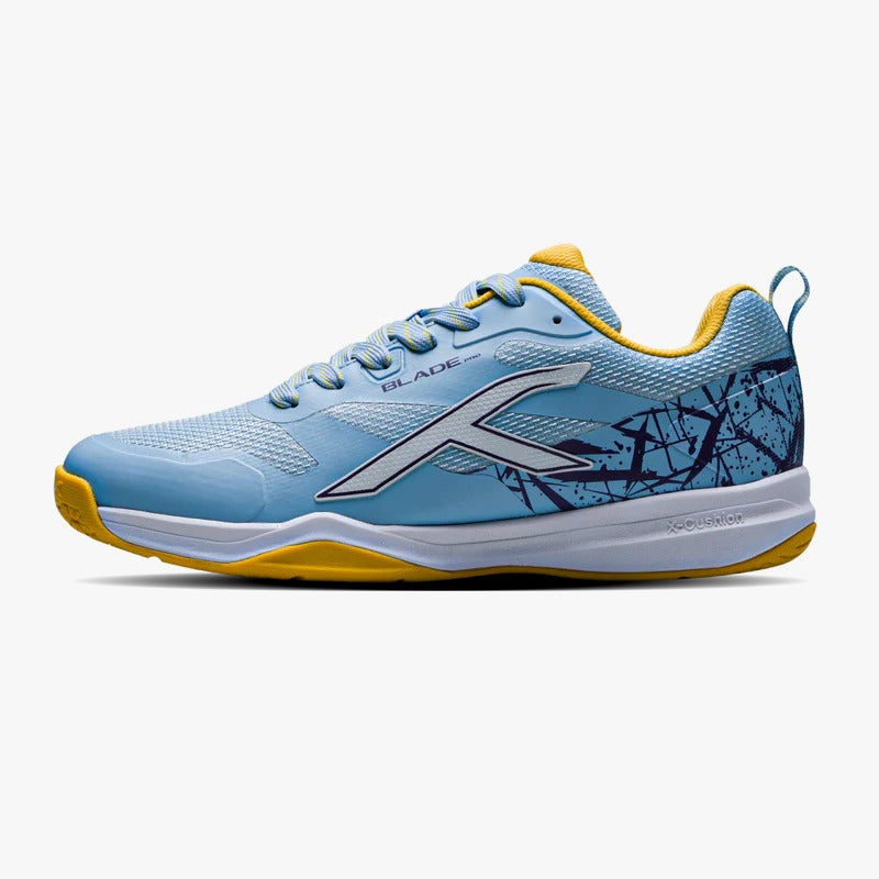 Hundred Blade Pro Badminton Shoes | Blue/Yellow