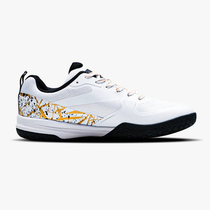 Hundred Blade Pro Badminton Shoes | White/Gold