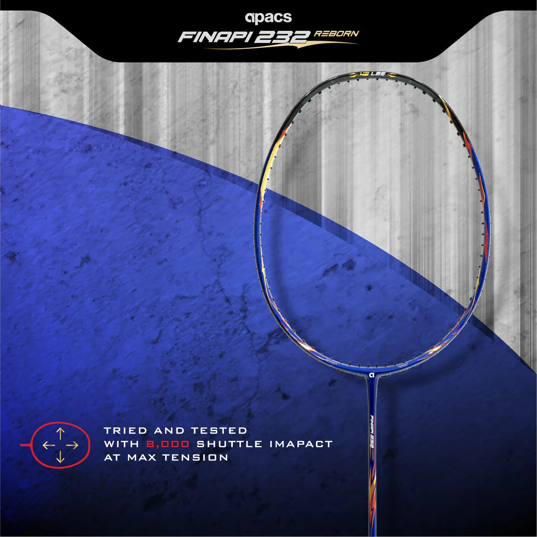 Apacs Finapi 232 Reborn Badminton Racket (Unstrung) – Achivr
