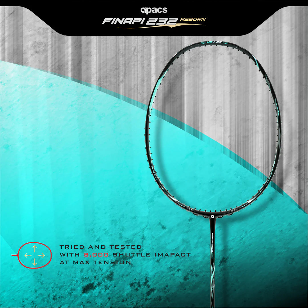 Apacs Racket Inapi 23 Apacs Finapi 232 Reborn Badminton Racket (Unstrung) – Achivr