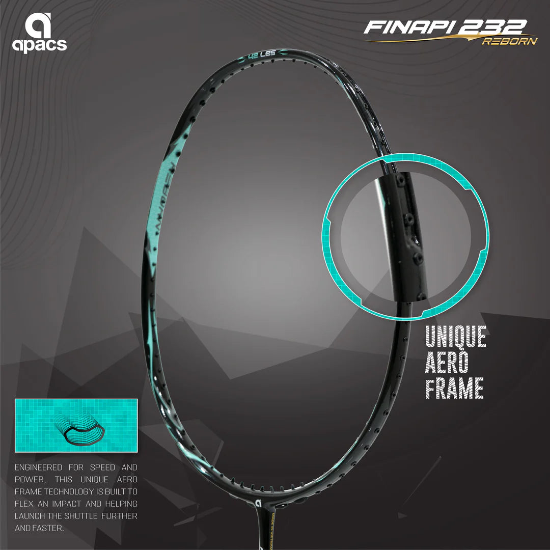 Apacs Racket Inapi 23 Apacs Finapi 232 Reborn Badminton Racket (Unstrung) – Achivr