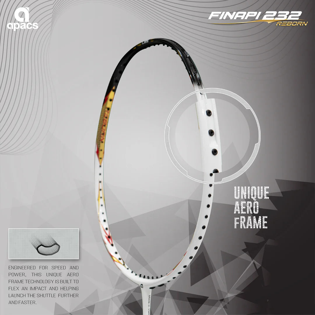 Apacs Finapi 232 Reborn Badminton Racket (Unstrung) – Achivr