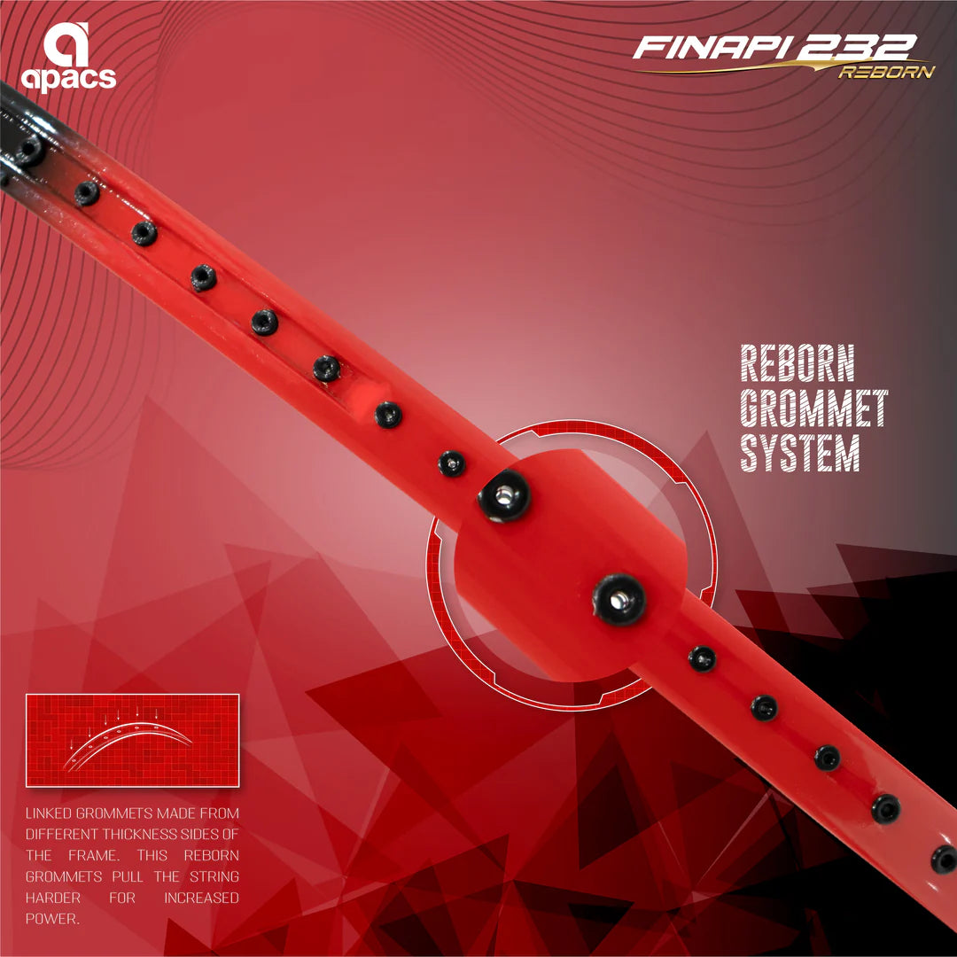 Apacs Racket Inapi 23 Apacs Finapi 232 Reborn Badminton Racket (Unstrung) – Achivr