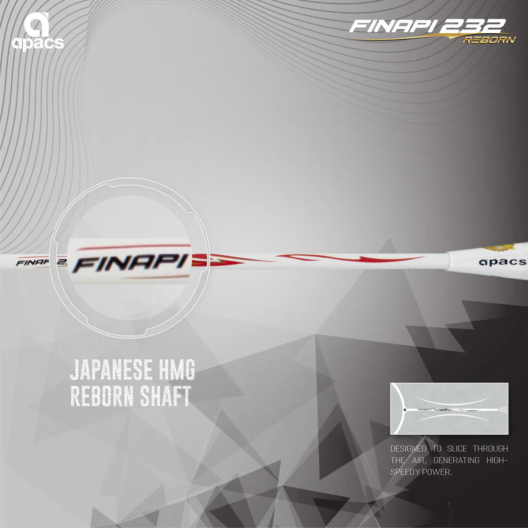 Apacs Finapi 232 Reborn Badminton Racket (Unstrung) – Achivr