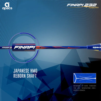 Apacs Racket Inapi 23 Apacs Finapi 232 Reborn Badminton Racket (Unstrung) – Achivr