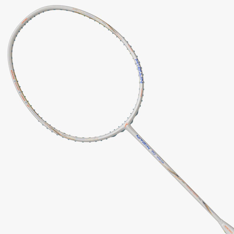 Hundred Nitrix 70 Volta Badminton Racket (Unstrung) | White/Copper 3U