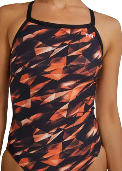 TYR Women's Triadic Durafast Elite Diamondfit Swimsuit | Orange