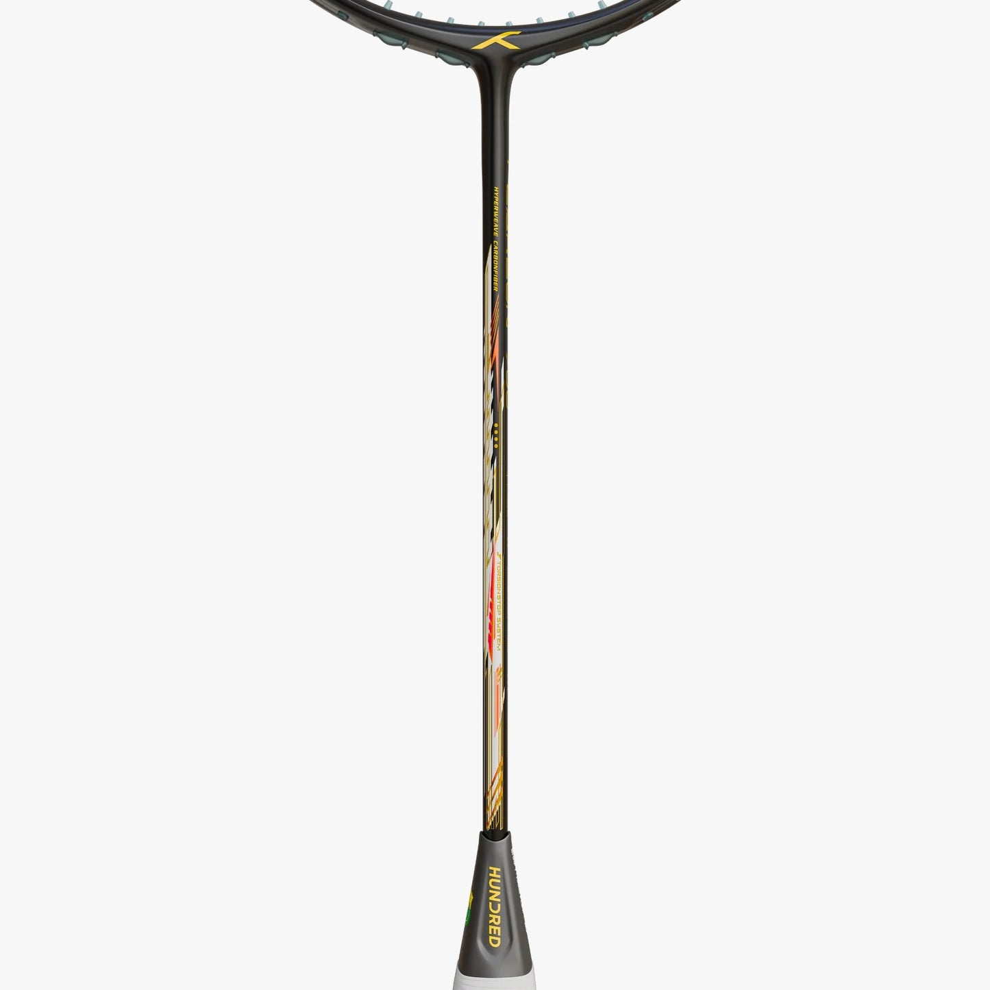 Hundred Flareon 700 Badminton Racket (Unstrung) | Black/Orange/Pink 3U