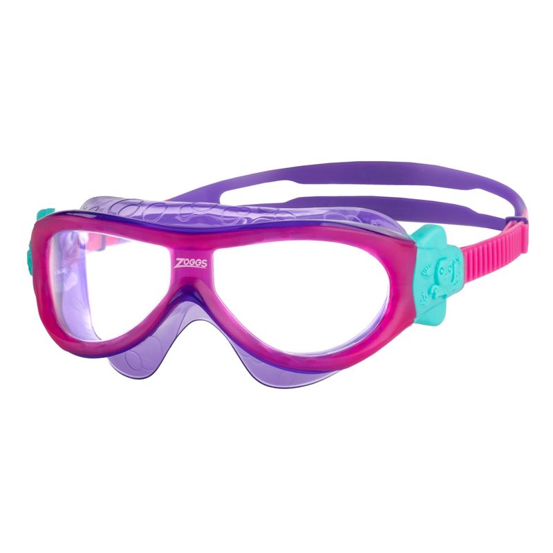 Zoggs Phantom Musk Kids Swimming Goggles | Pink Voilet/Clear