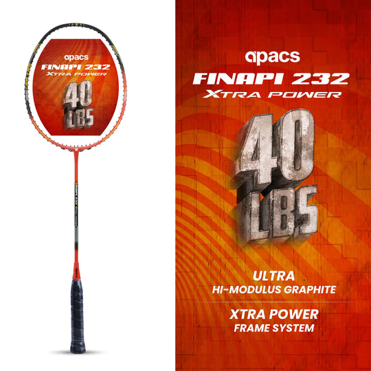 Apacs Finapi 232 Xtra Power Badminton Racket (Unstrung)