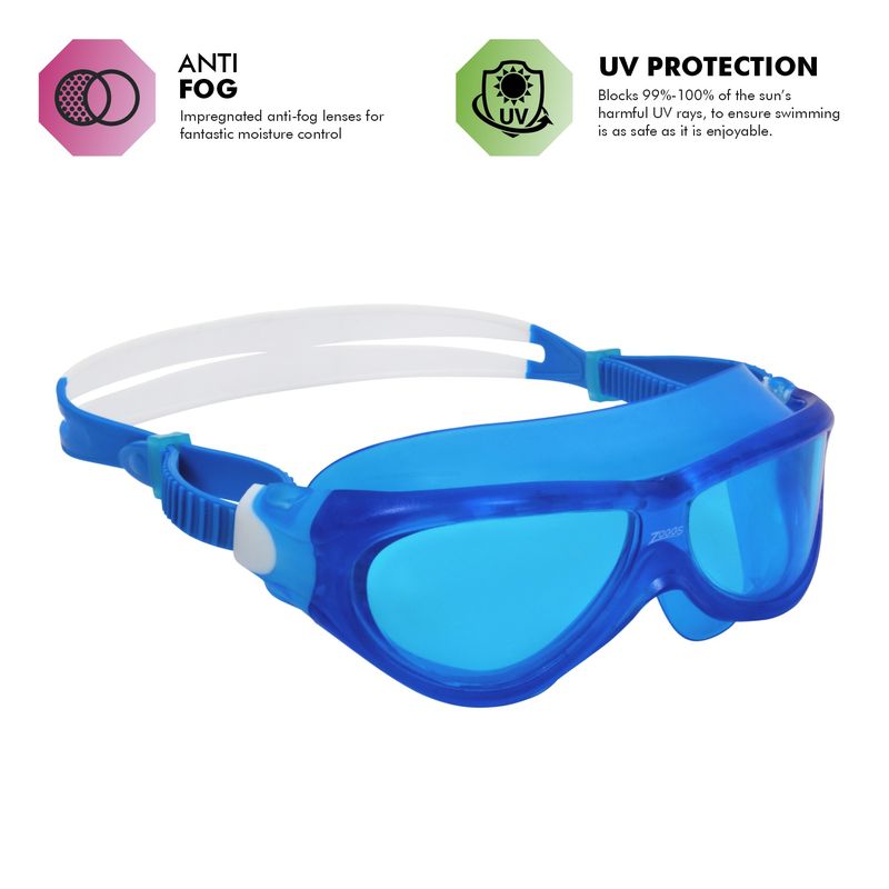 Zoggs Phantom Musk Junior Swimming Goggles | Blue/White/Tinted Blue