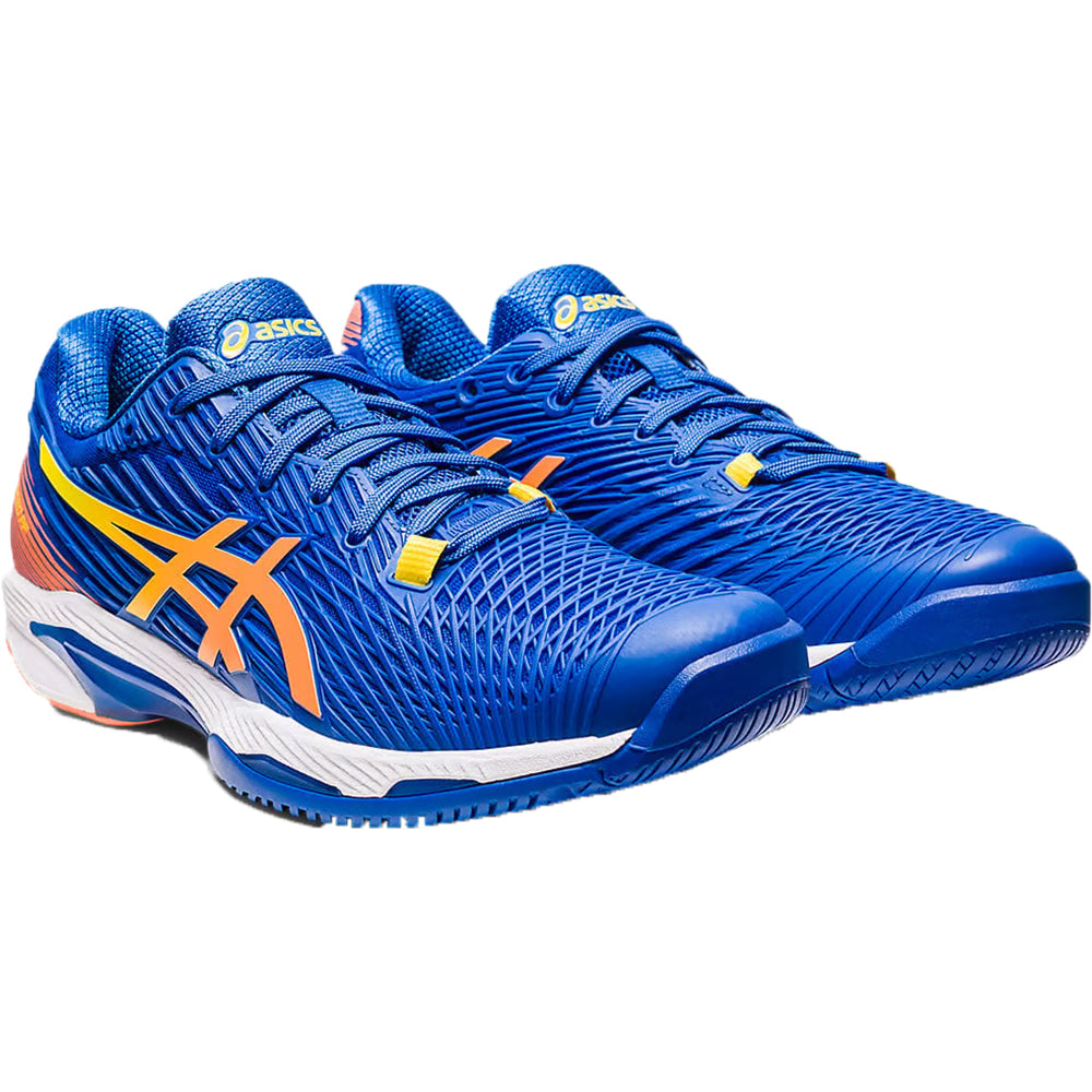 Asics Solution Speed FF 2 Tennis Shoe | Tuna Blue/Sun Peach | UK 9