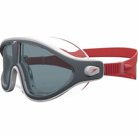 Speedo Biofuse Rift Swim Goggles | Lava Red/ Oxid Grey
