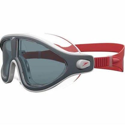 Speedo Biofuse Rift Swim Goggles | Lava Red/ Oxid Grey