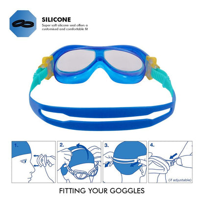 Zoggs Phantom Musk Kids Swimming Goggles | Blue/Turquoise