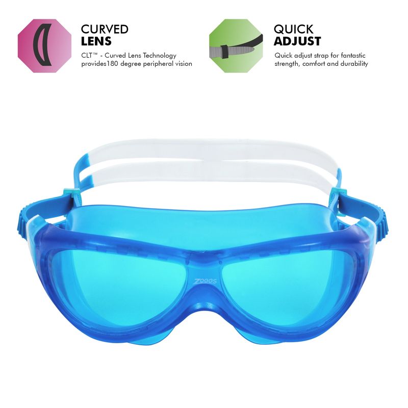 Zoggs Phantom Musk Junior Swimming Goggles | Blue/White/Tinted Blue