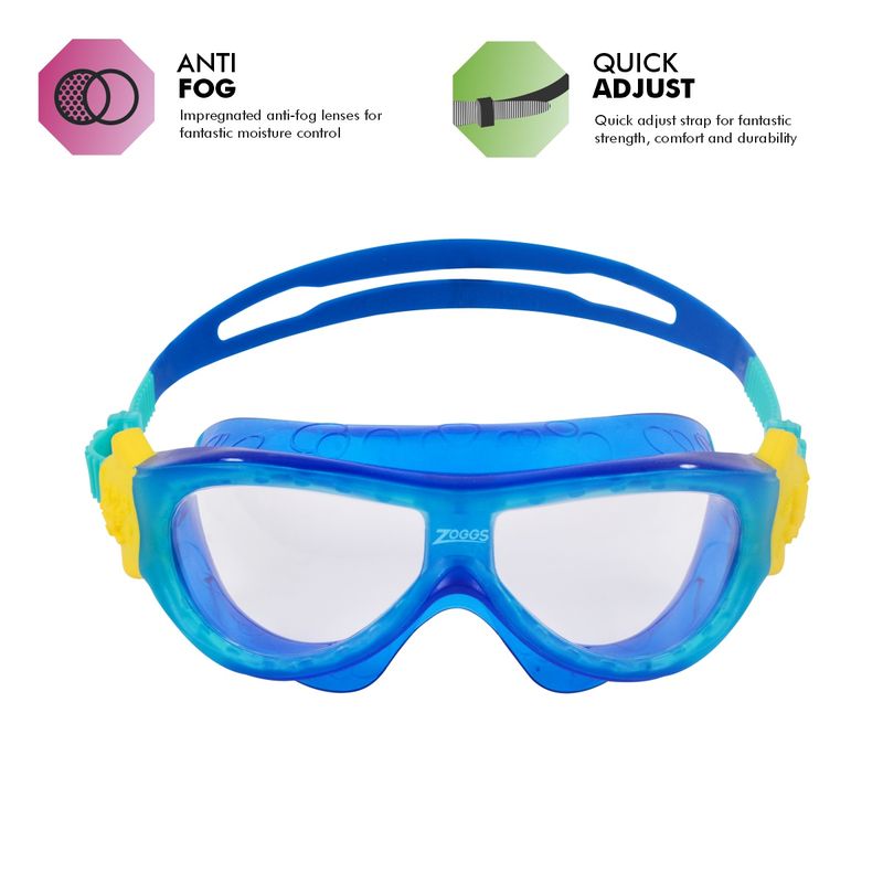 Zoggs Phantom Musk Kids Swimming Goggles | Blue/Turquoise