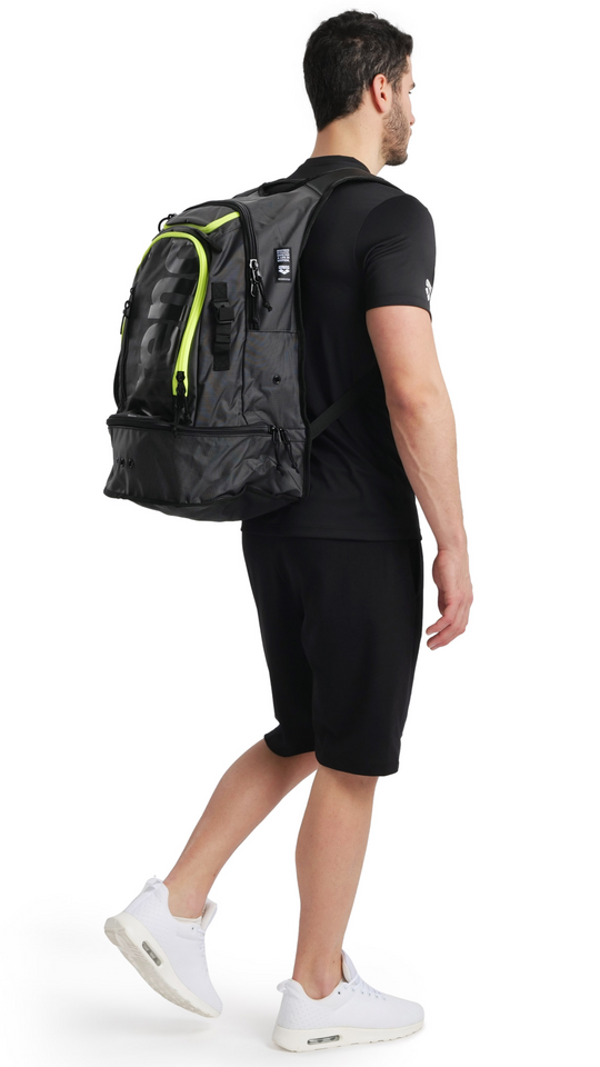 Arena Fastpack 3.0 Backpack | Dark Smoke Neon Yellow