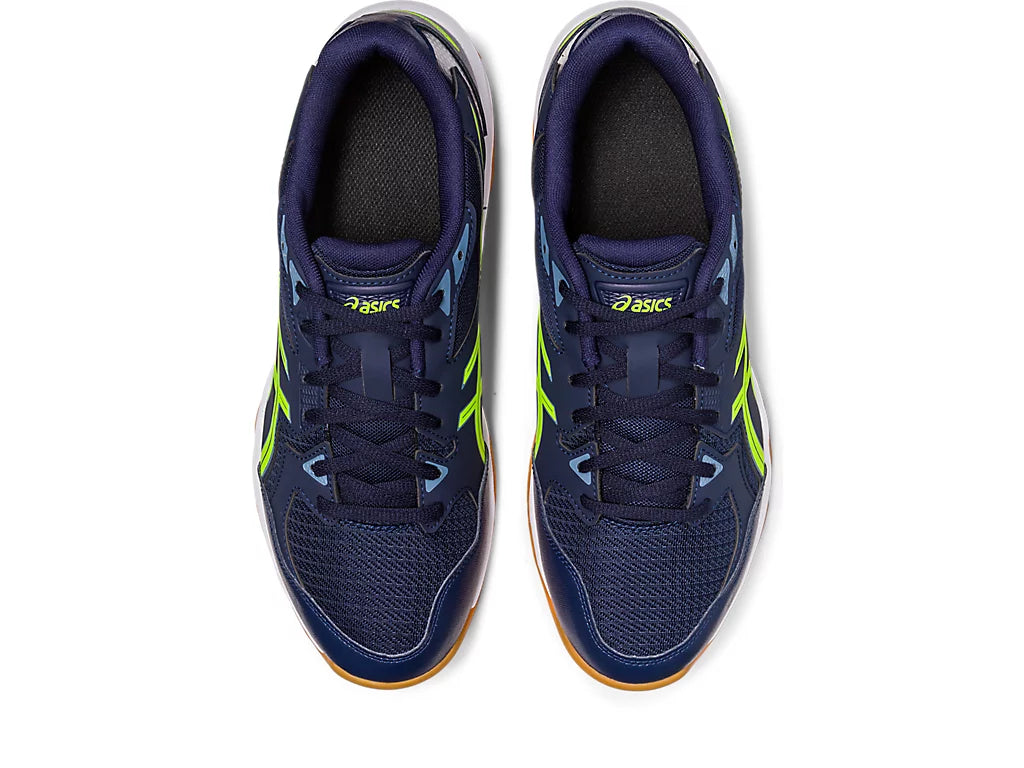Asics Gel Rocket 10 Badminton Shoes | Midnight/Hazard Green