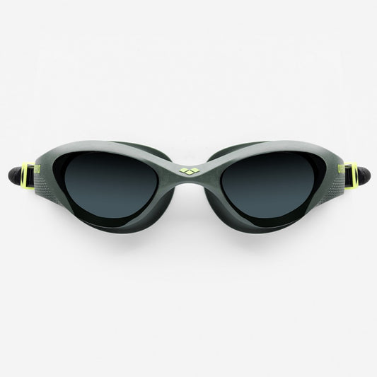 Arena The One Training Goggles | Smoke- Deep Green- Black