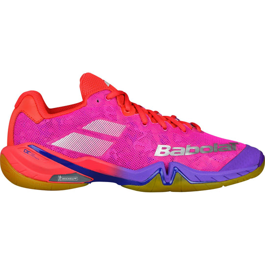 Babolat Shadow Tour Women's Badminton Shoes - Red/Pink/Purple