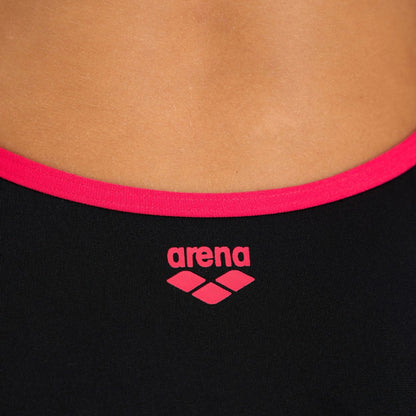 Arena Cats Girl's Swimsuit | Super Fly Back | Black- Freak Rose