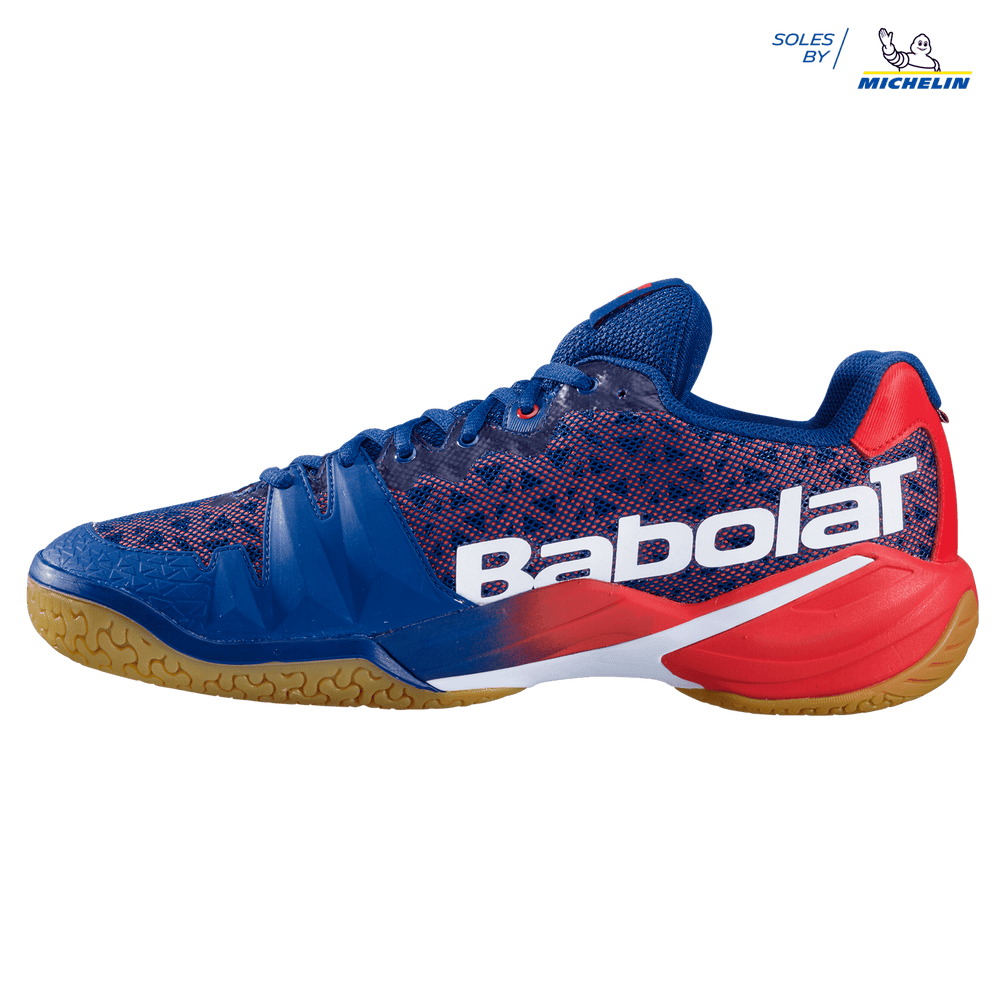 Babolat Men's Shadow Tour Badminton Shoes- Estate Blue/Orange