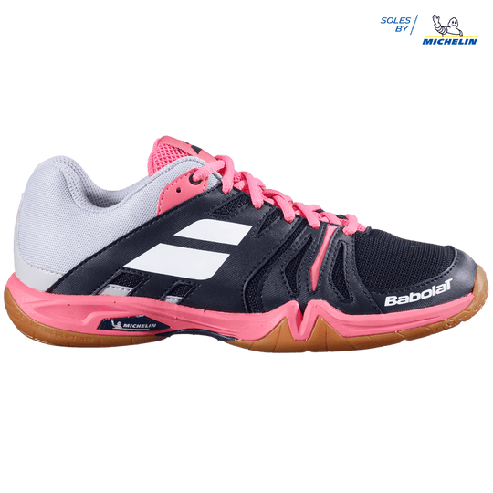 Babolat Shadow Team Women's Badminton Shoes - Black/Pink