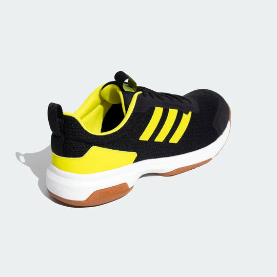 Adidas 21 NDR V2 Badminton Shoes - Core Black/Acid Yellow