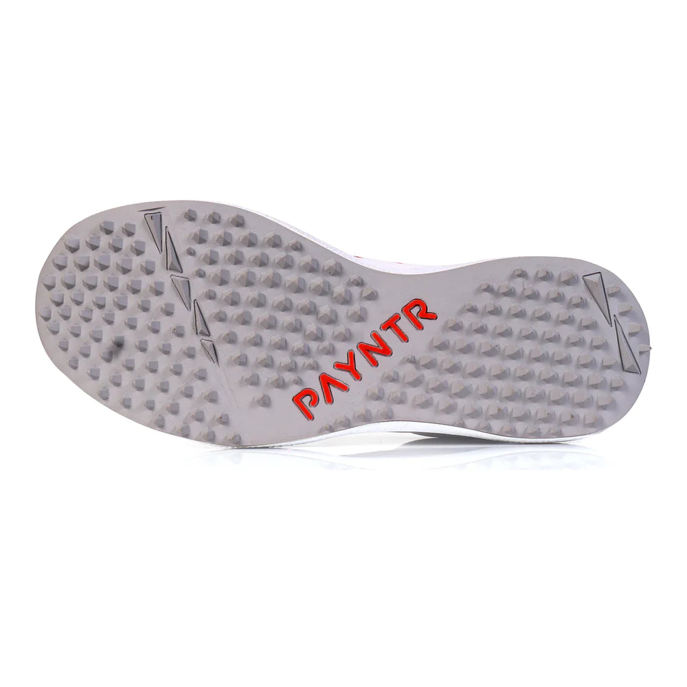 Payntr X Rubber Stud Cricket Shoes - White