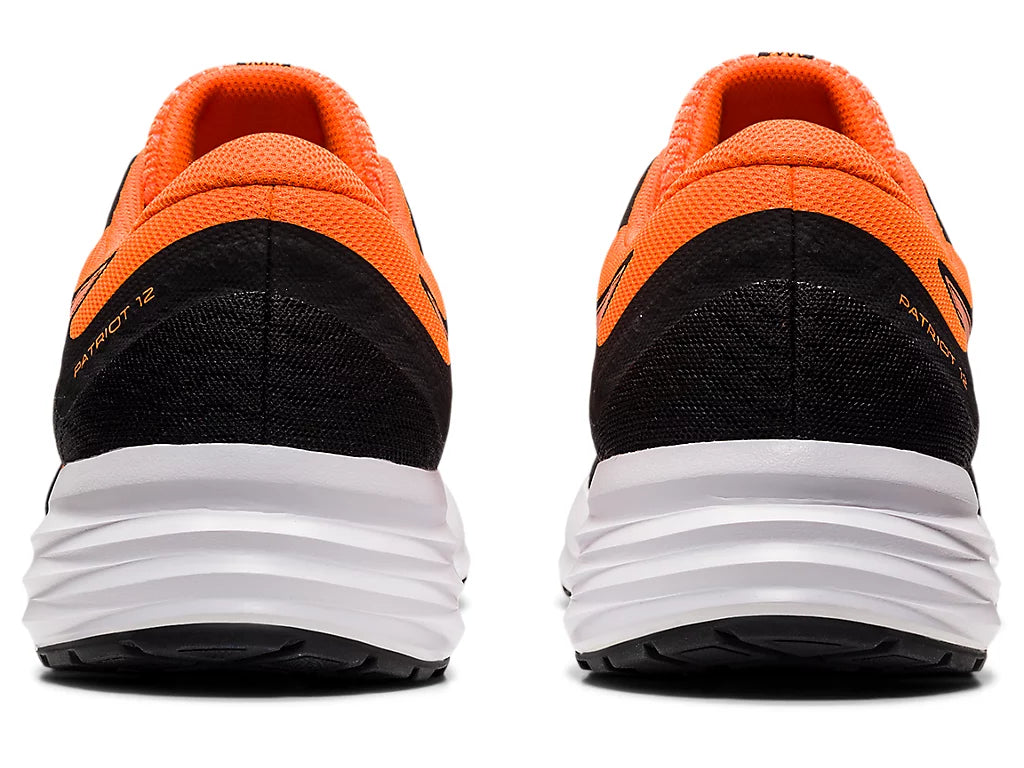 Asics Patriot 12 Men's Running Shoes - Black/Shocking Orange