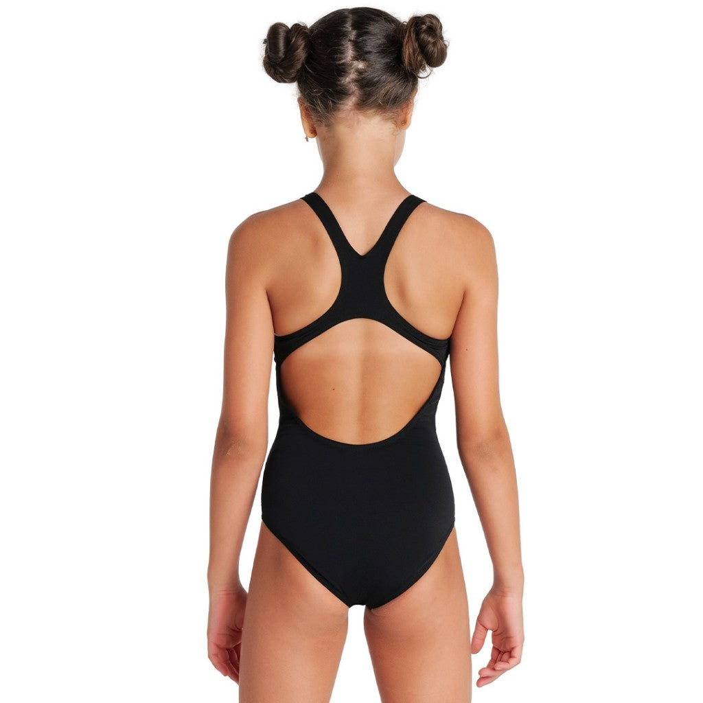 Arena Girl's Team Swimsuit Swim Pro Solid | Black White