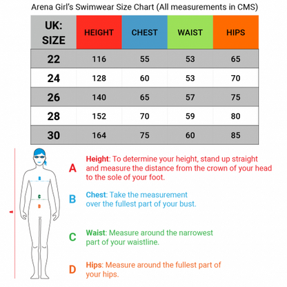 Arena Cats Girl's Swimsuit | Super Fly Back | Black- Freak Rose