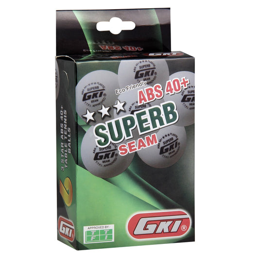 Gki 3 Star Superb ABS 40+ Plastic Seam TT Balls