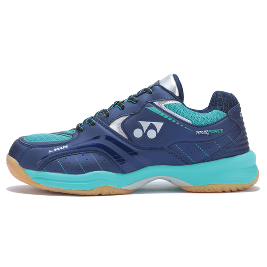 Yonex Tour Force Badminton Shoes Navy Turquoise
