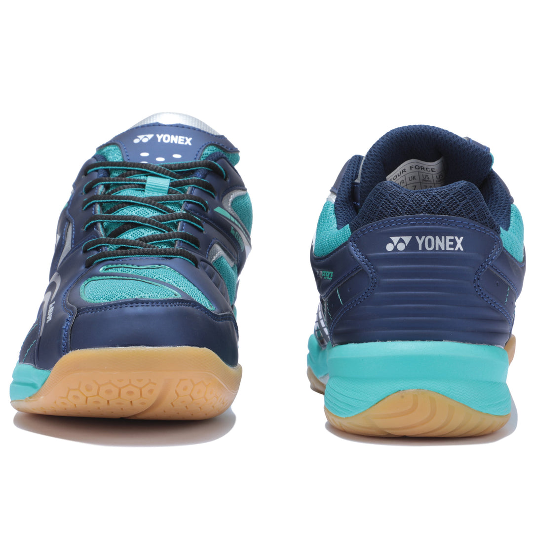 Yonex Tour Force Badminton Shoes Navy Turquoise