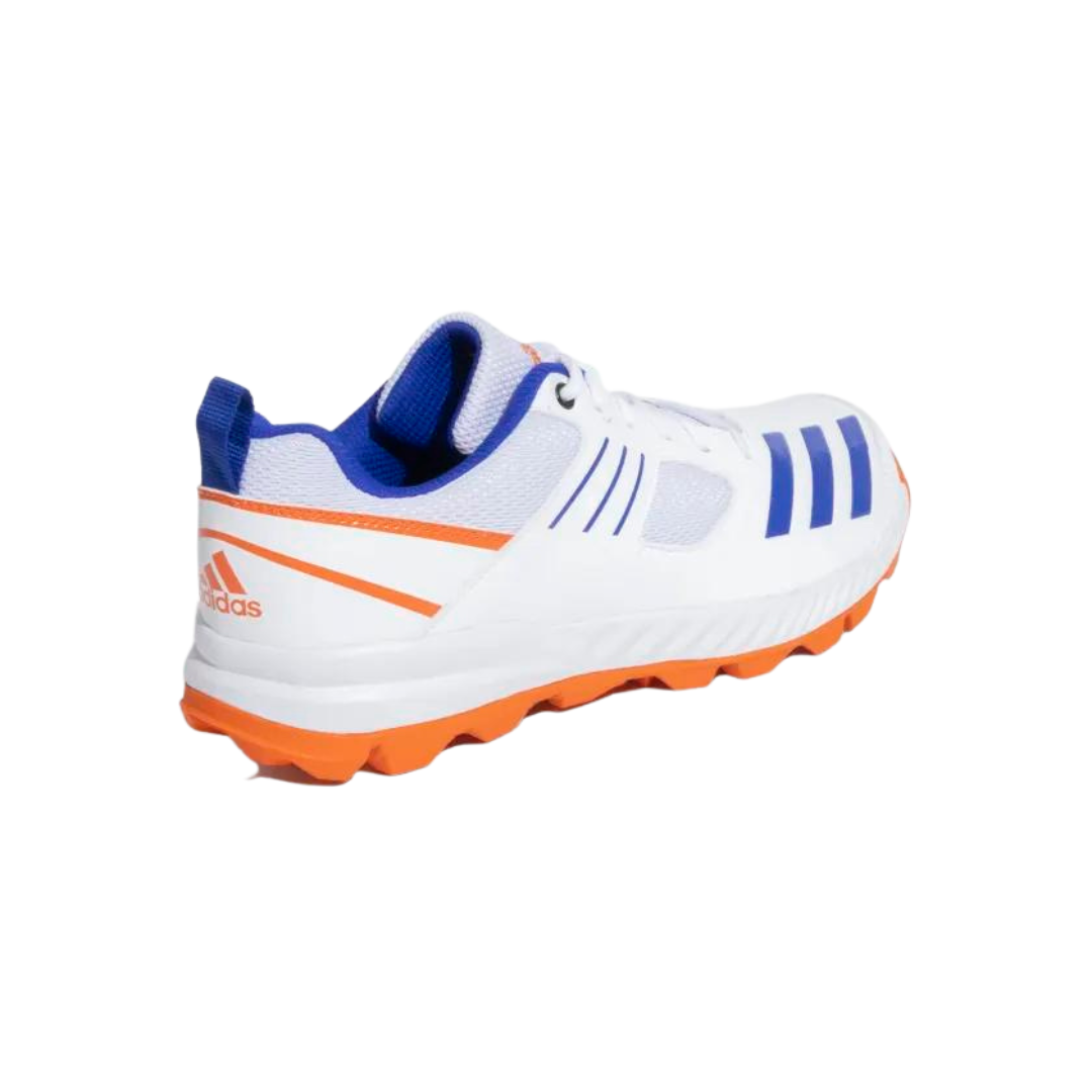 Adidas Crihase 23 Men s Cricket Shoes Cloud White Lucid Blue Semi Impact Orange