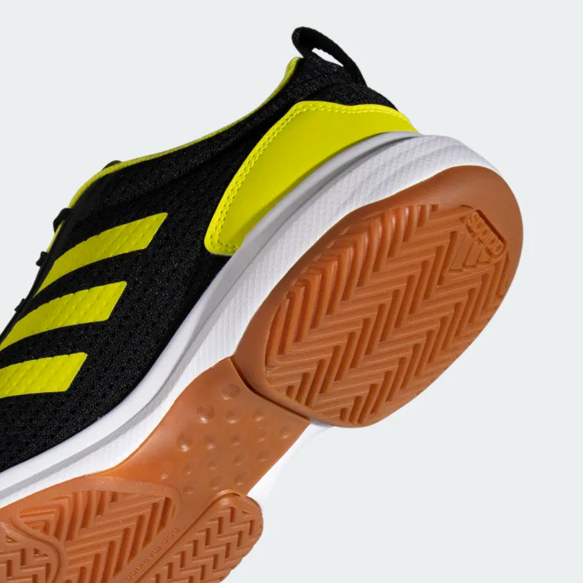 Adidas 21 NDR V2 Badminton Shoes Core Black Acid Yellow