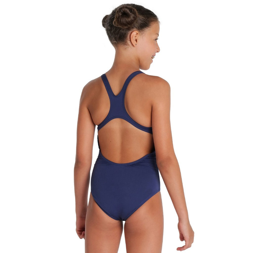Arena Girl's Team Swimsuit Swim Pro Solid | Navy White