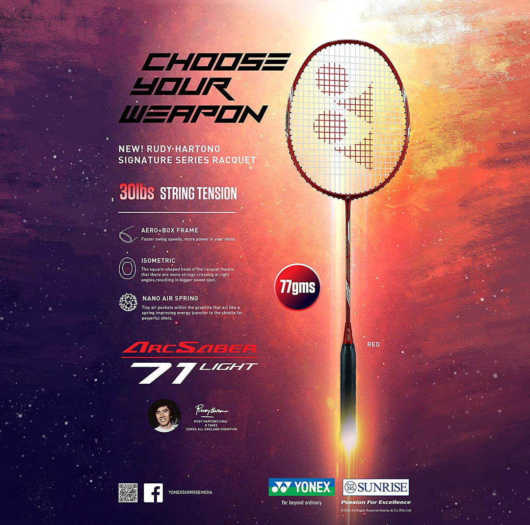 Yonex Arcsaber 71 Light Badminton Racket (Strung) G5