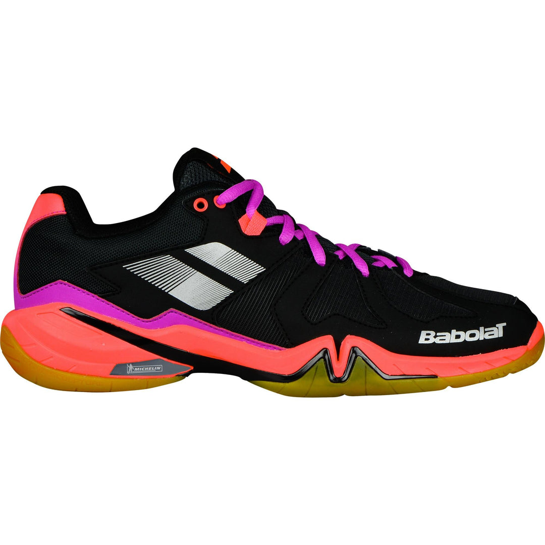 Babolat Shadow Spirit Women's Badminton Shoes - Black/Purple/Pink