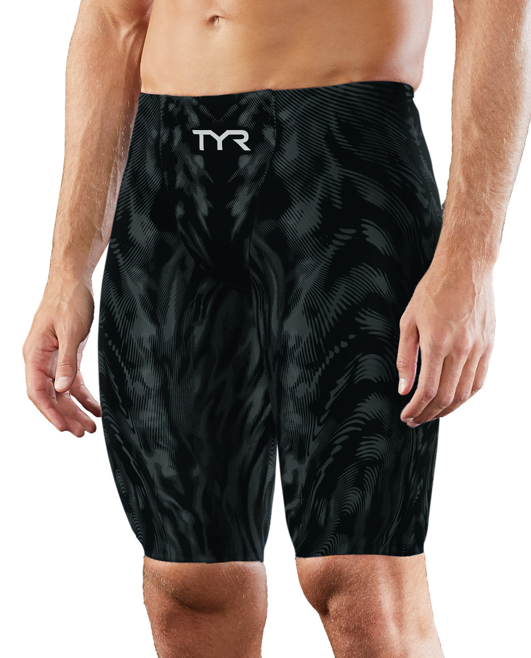 TYR Venzo Genesis Men's High Waist Jammer Swimsuit - Onyx