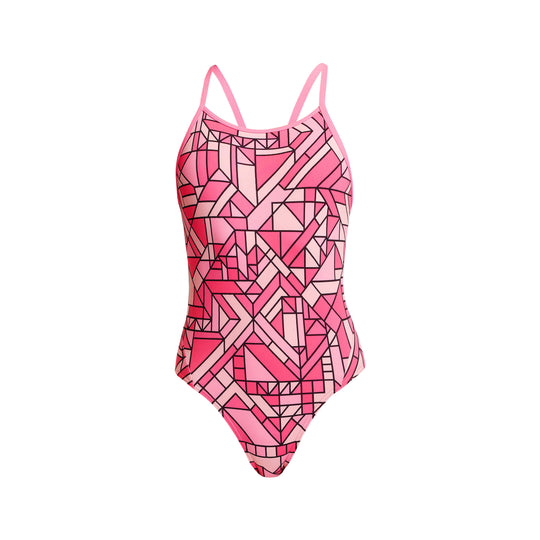 Funkita One Piece | Diamond Back | Pink Pieces Swimsuit