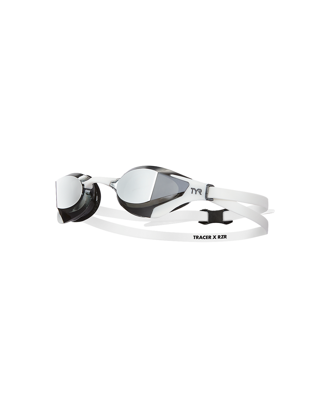 TYR Tracer-X RZR Racing Mirrored Goggles | Silver White